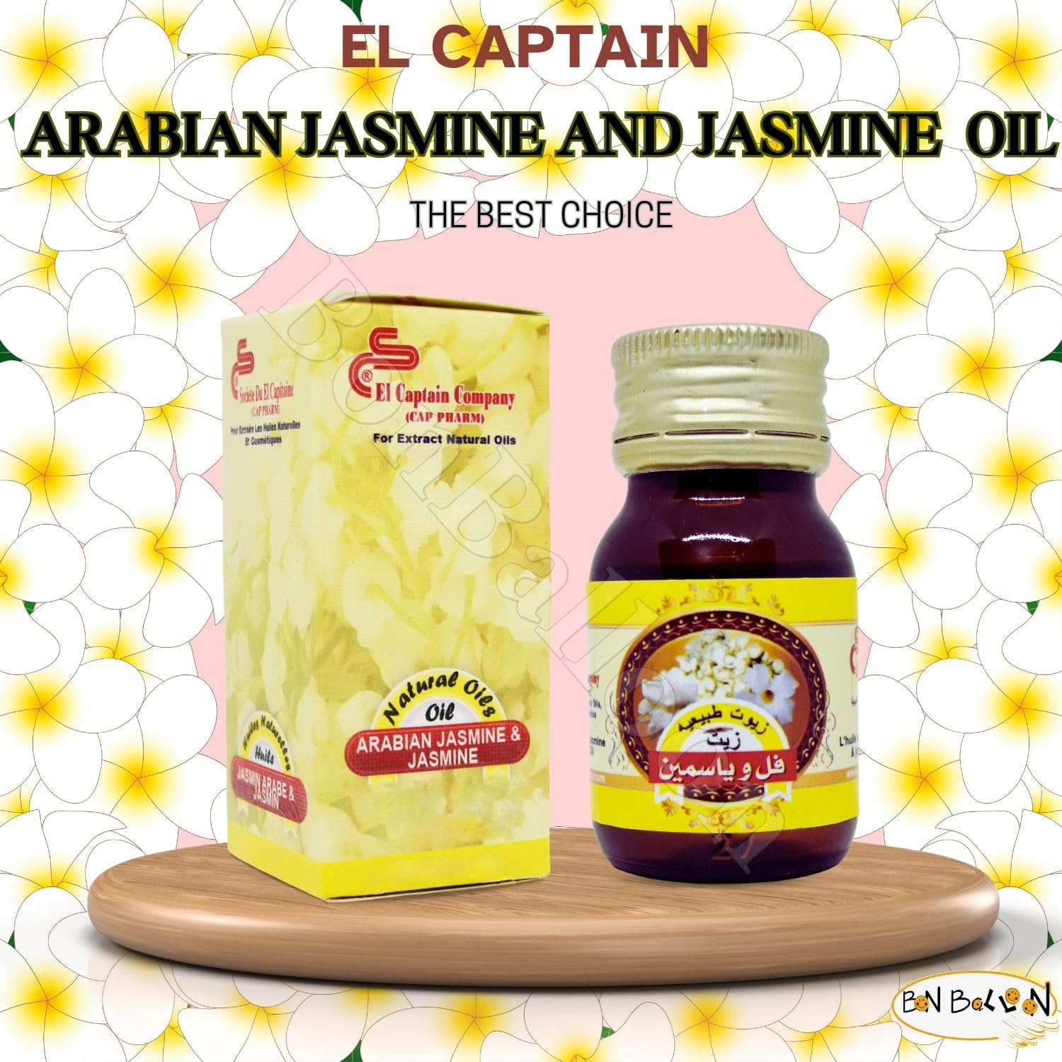 1 Pack Pure & Natural Jasmine Oil Cold Pressed El Captain Elcaptain Natural Concentrated Crude